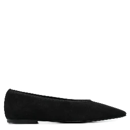 suede ballerina shoes