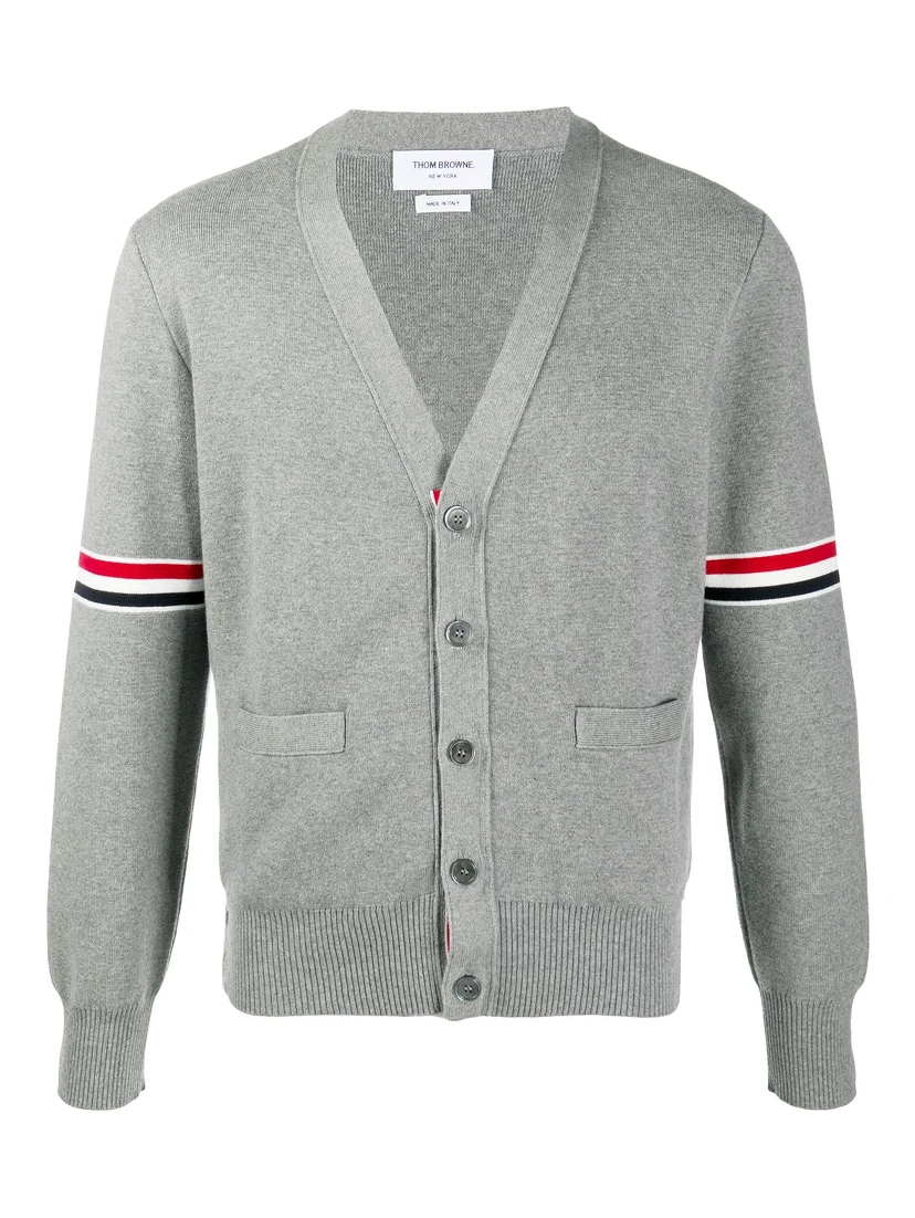 Milano stitch stripe armband cardigan