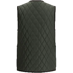 diamond-quilted gilet