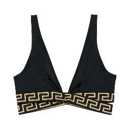 Bikini Top With Greca Bands In Black