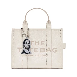 Marc Jacobs Face Charm Keyholder Chain Detail In Black