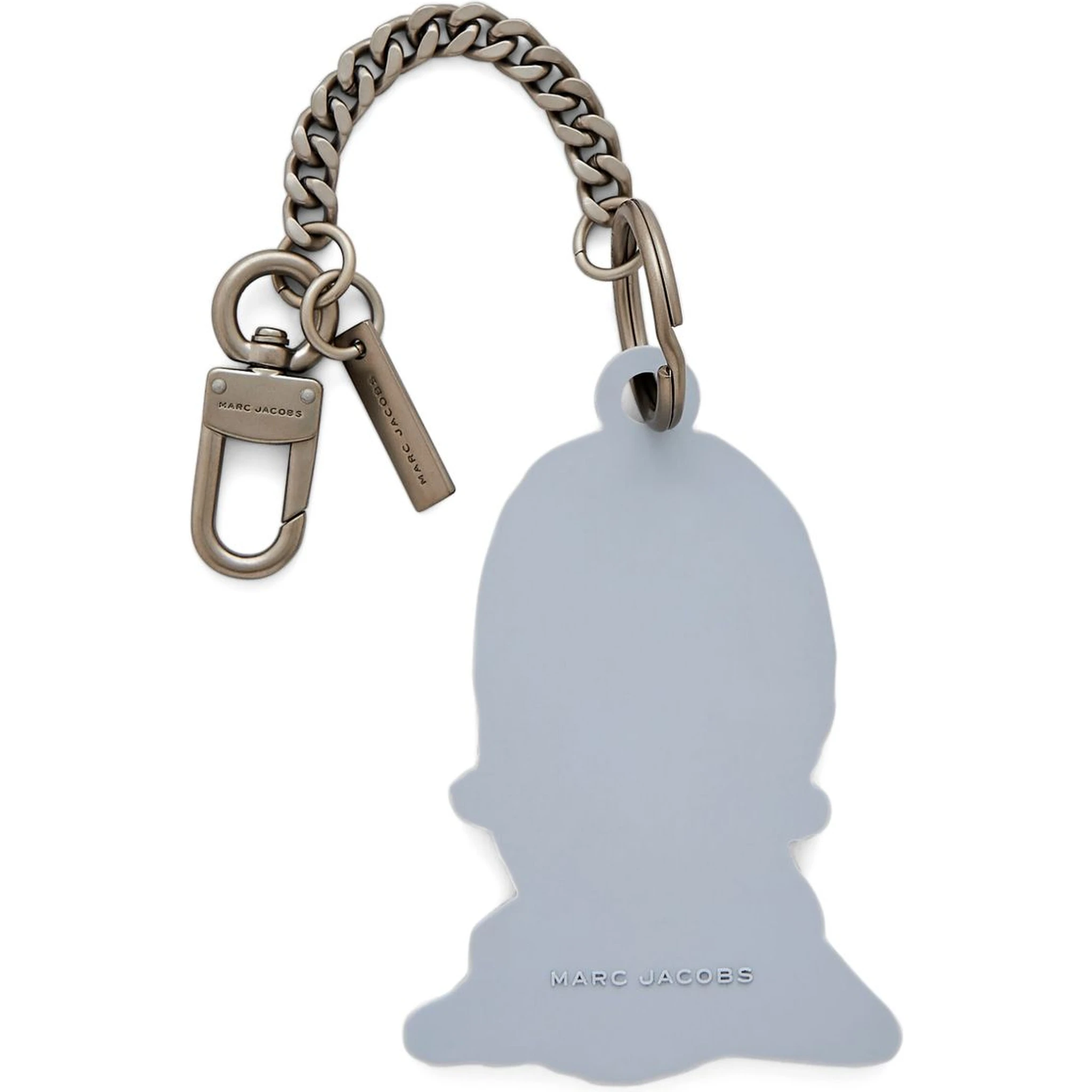 Marc Jacobs Face Charm Keyholder Chain Detail In Black