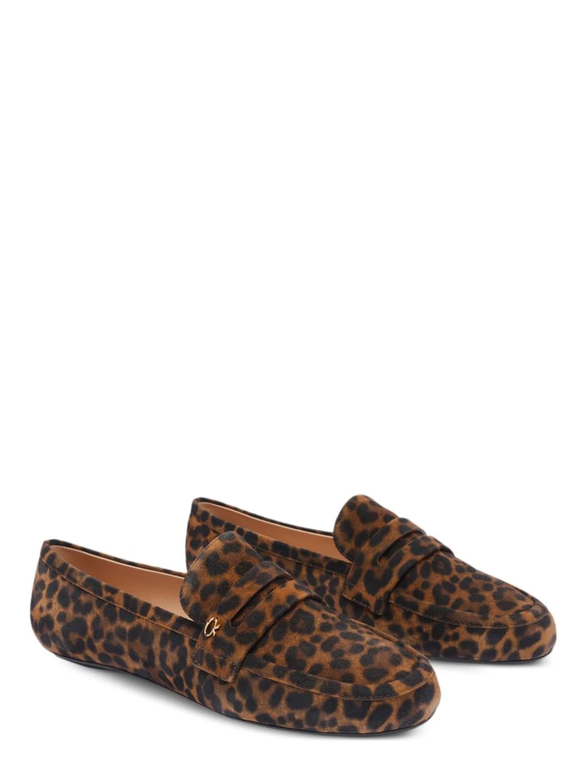 GIANVITO ROSSI Women Giorgia Suede Loafers In Multi