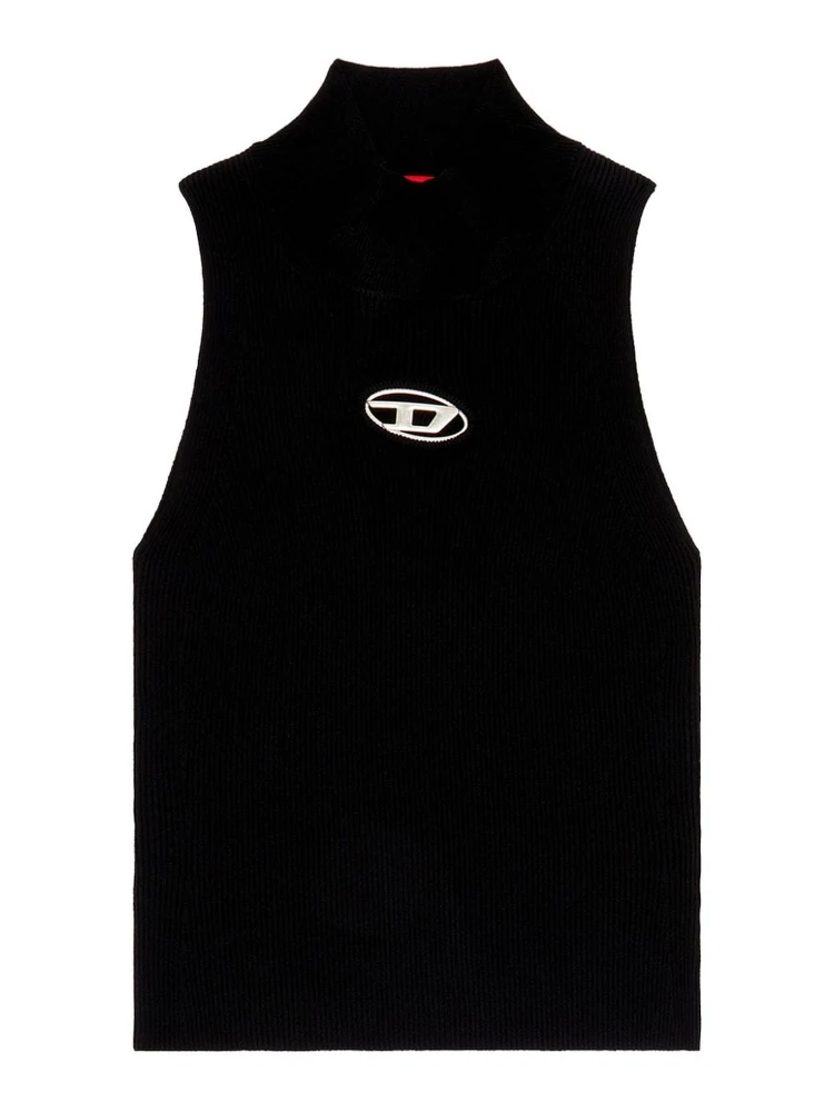 M-Onervax mock-neck top