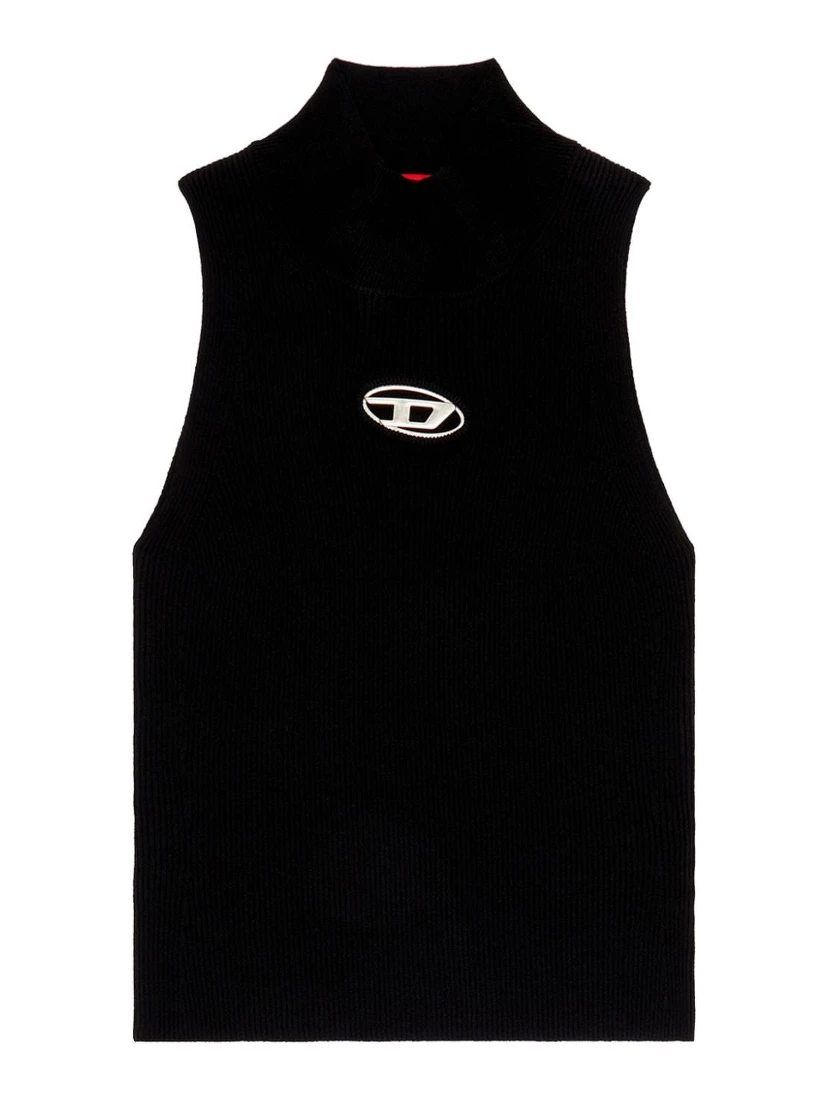 M-Onervax mock-neck top