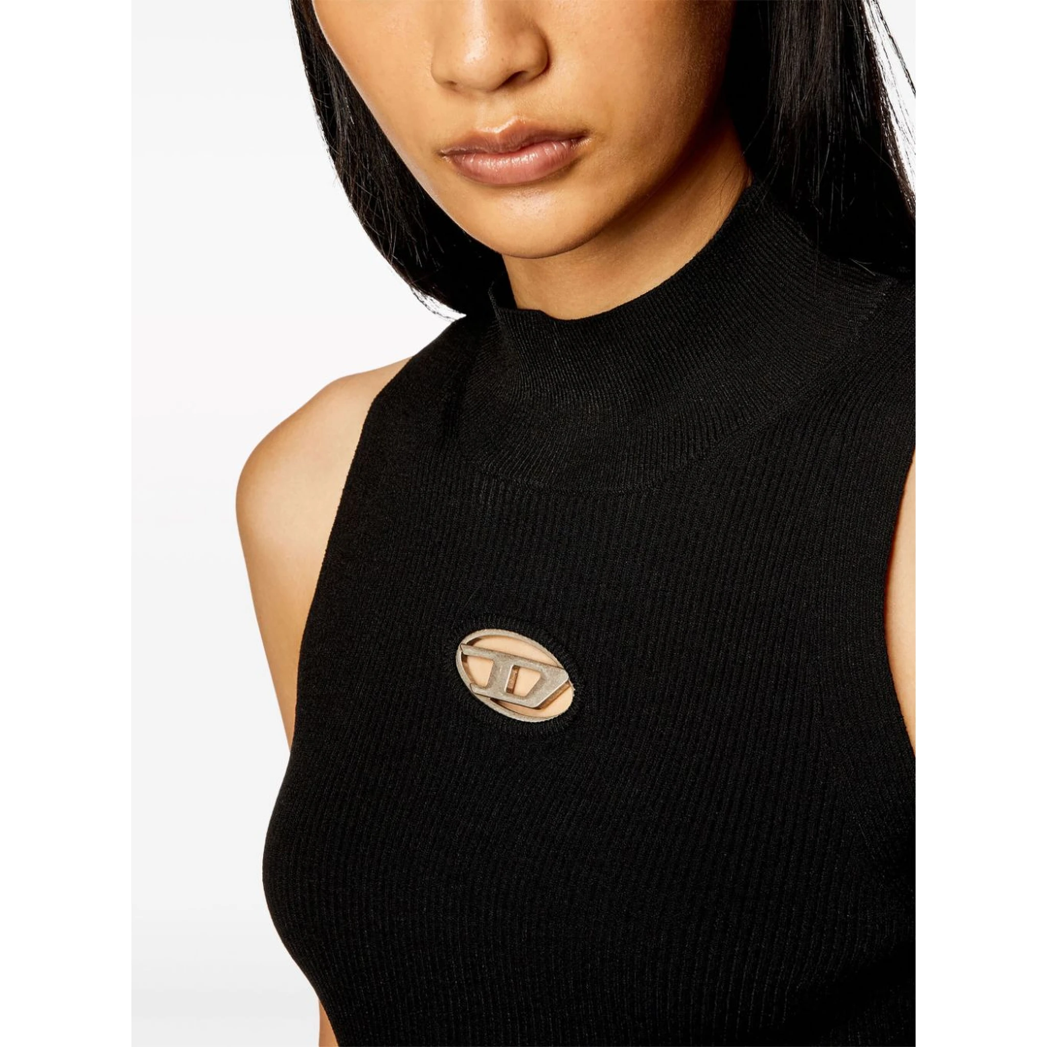 M-Onervax mock-neck top