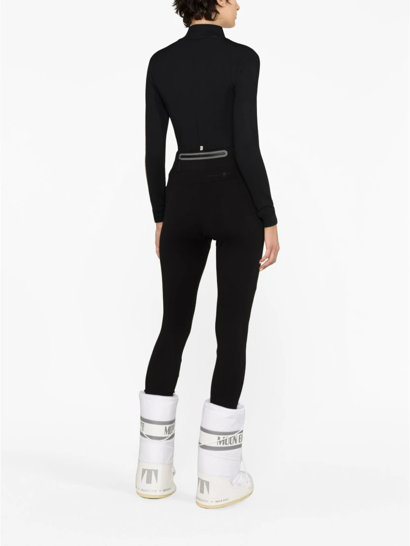 zip-pocket jersey leggings