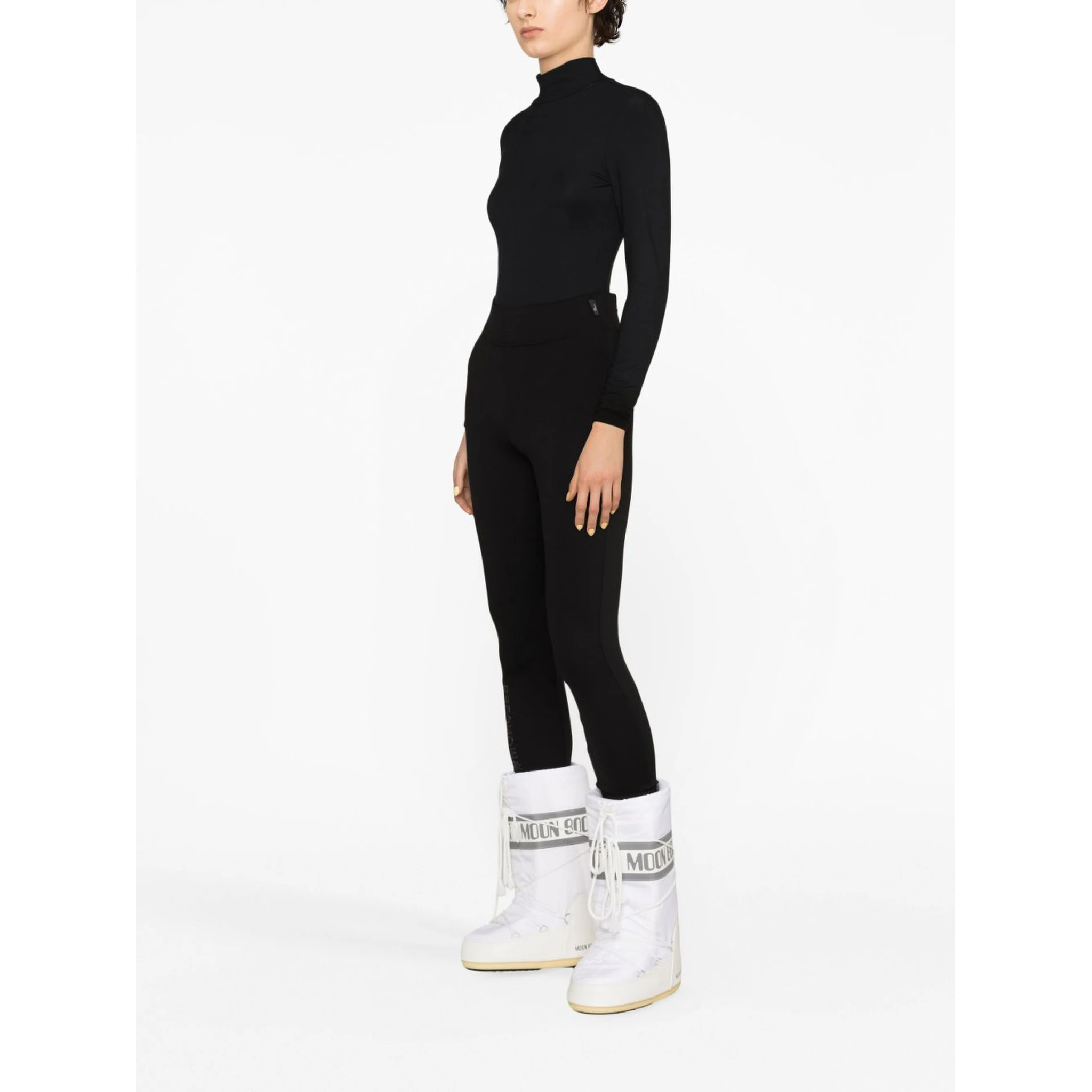 zip-pocket jersey leggings