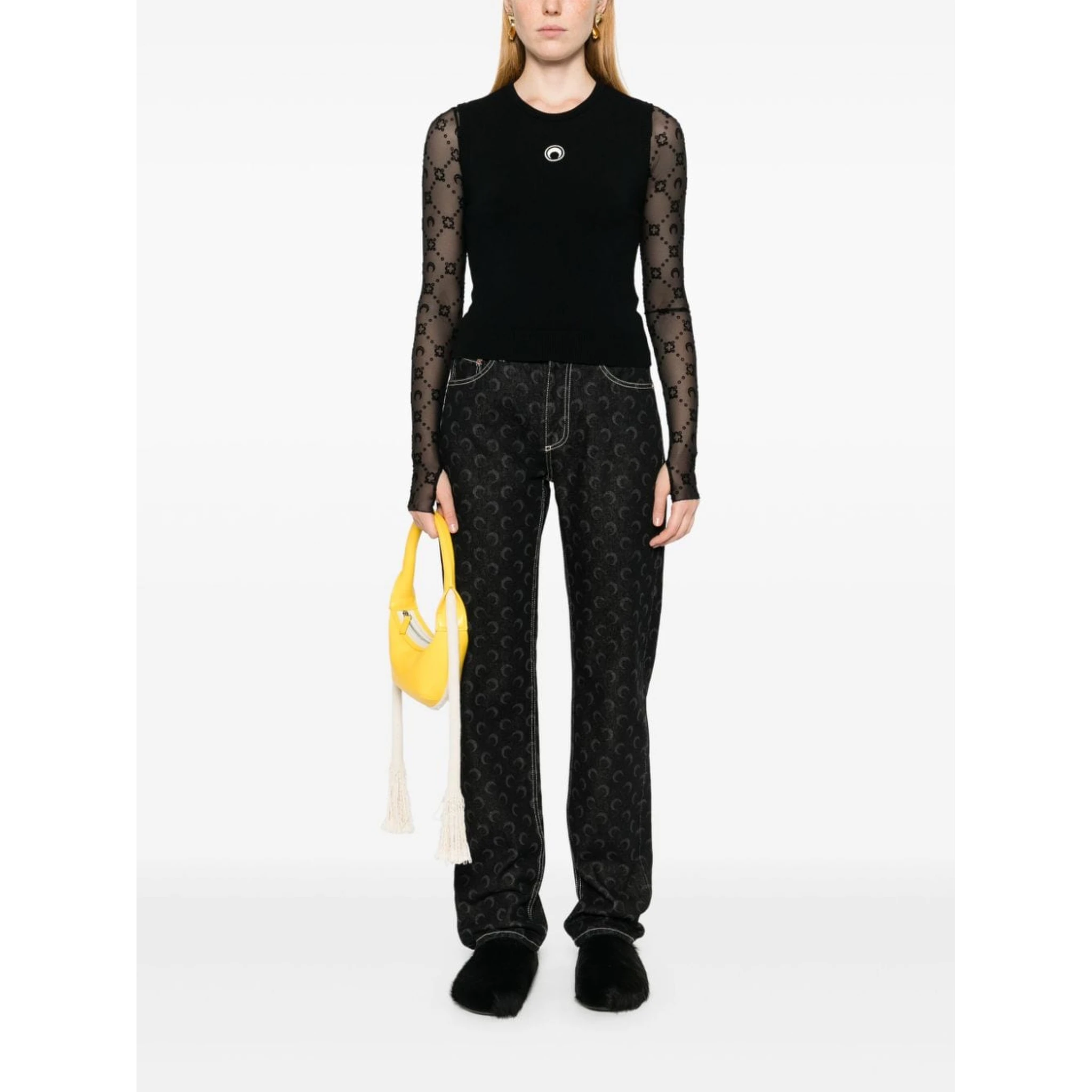 MARINE SERRE Sweaters Black