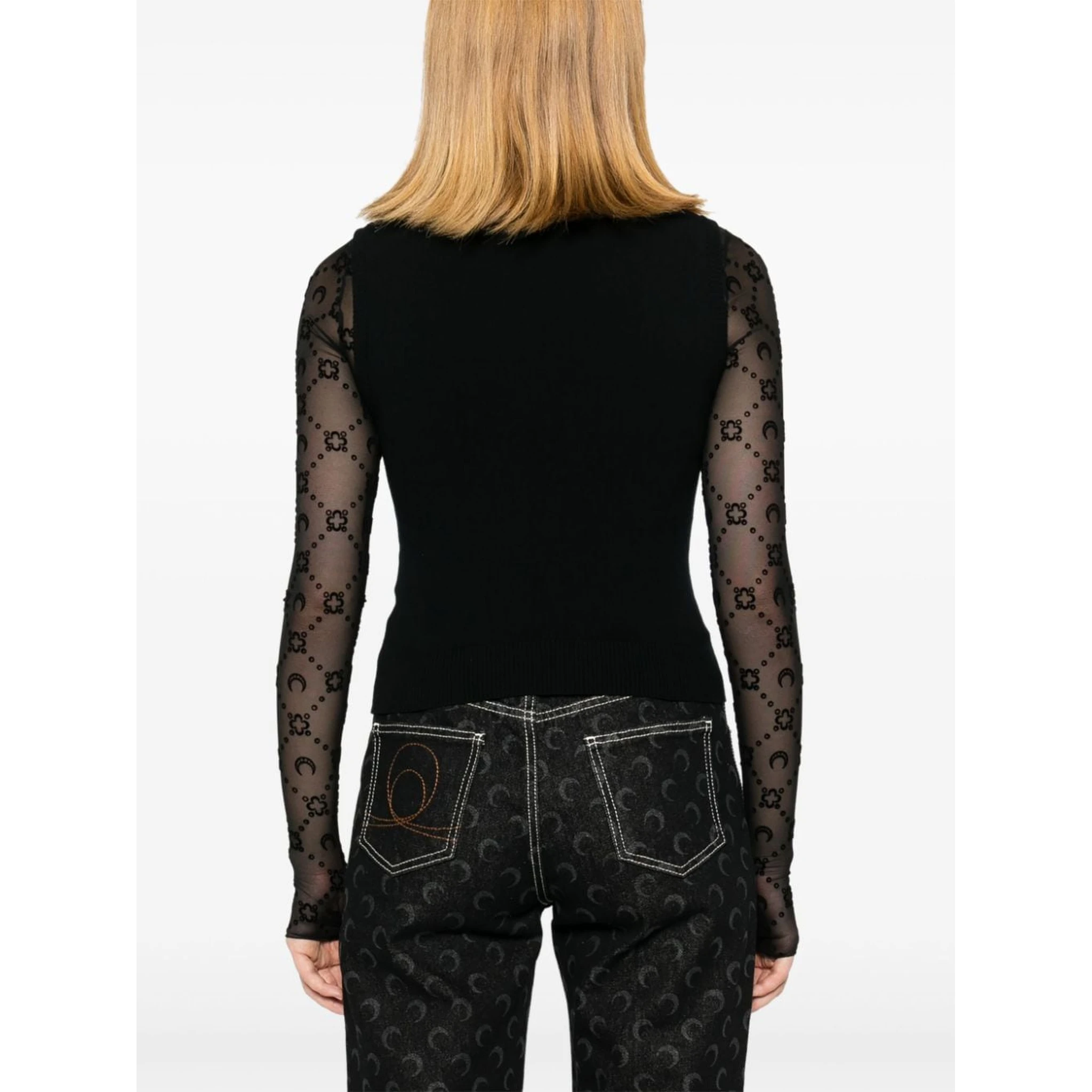 MARINE SERRE Sweaters Black