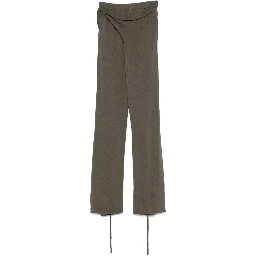 Deconstructed-design Trousers In Brown