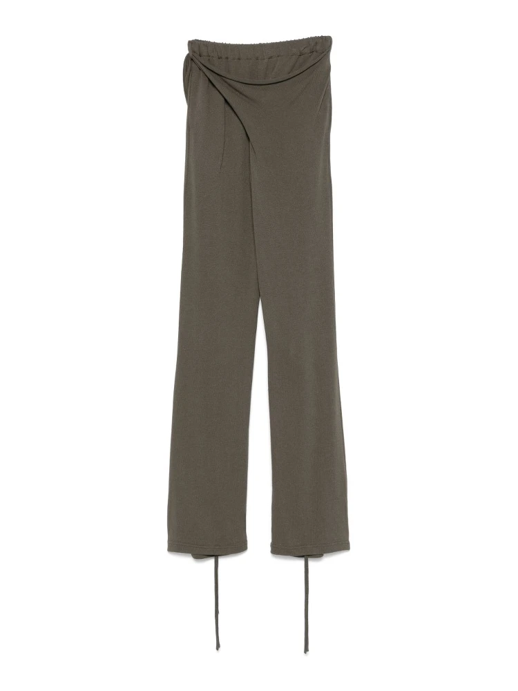 Deconstructed-design Trousers In Brown