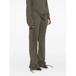 Deconstructed-design Trousers In Brown