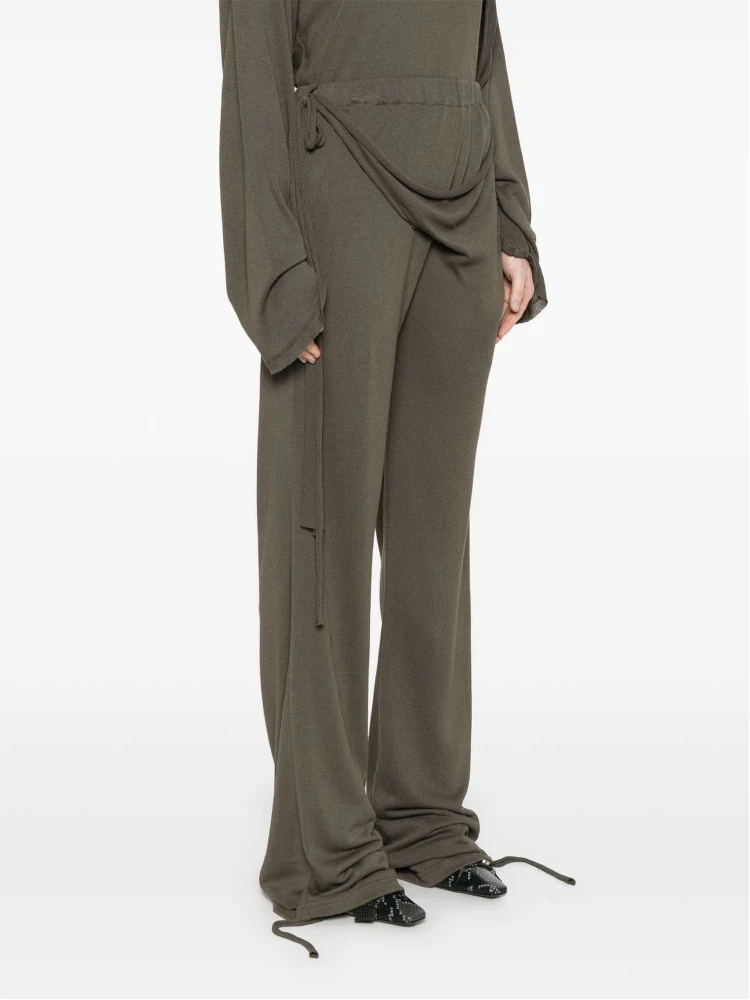 Deconstructed-design Trousers In Brown alternative