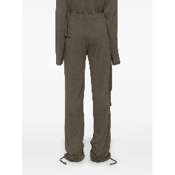 Deconstructed-design Trousers In Brown