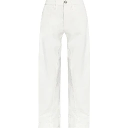 Mid-rise Tapered Jeans In White