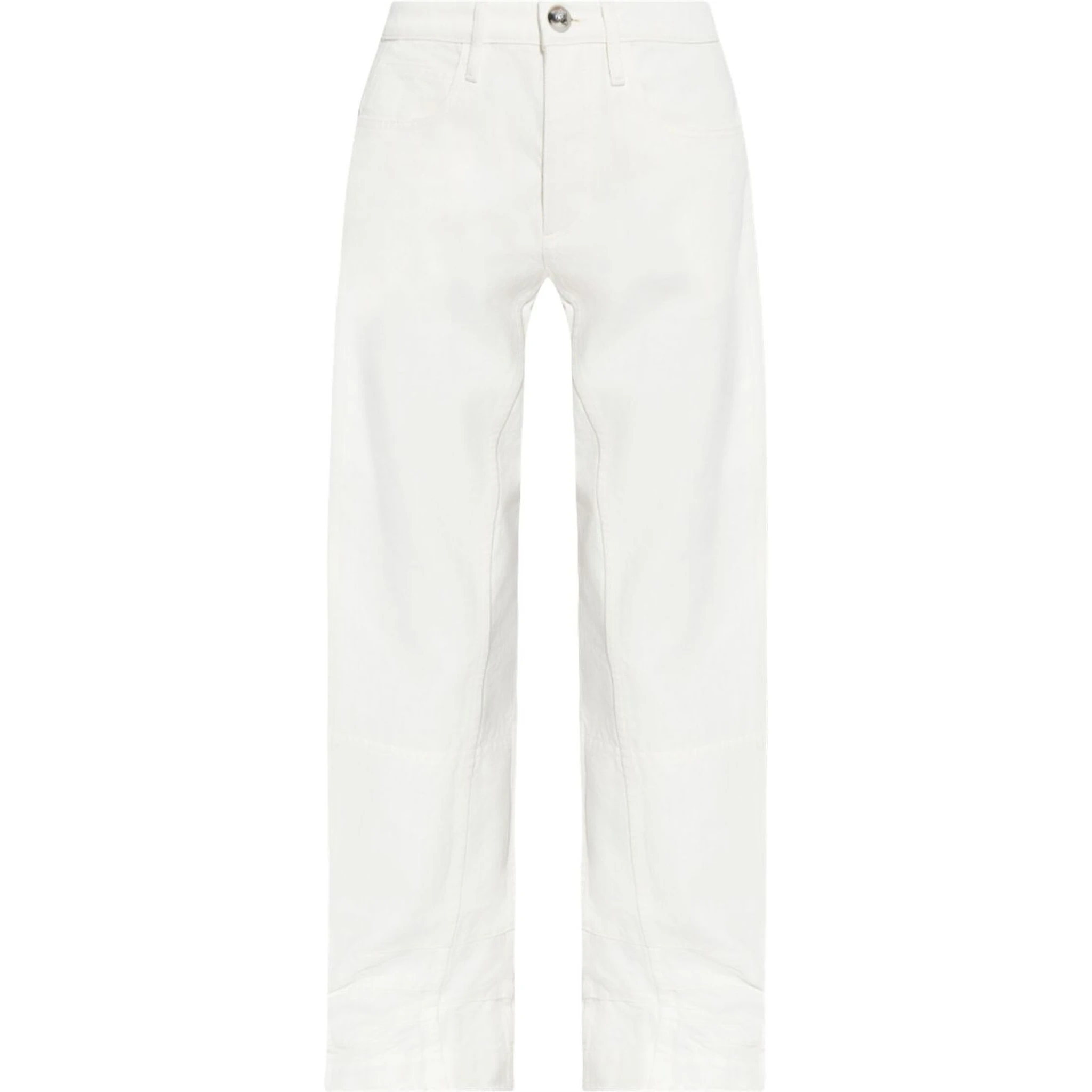 Mid-rise Tapered Jeans In White