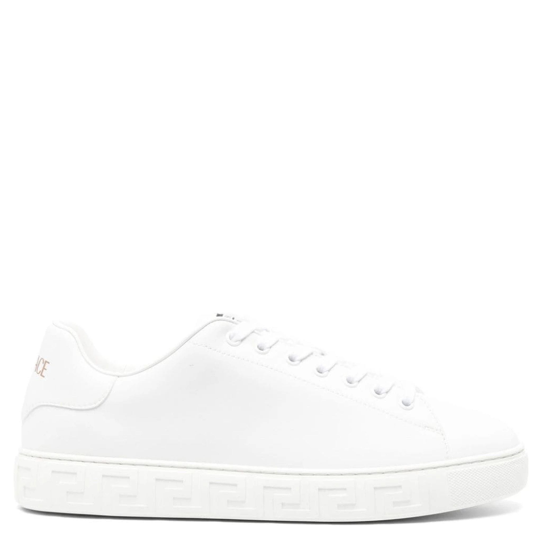 Greca faux-leather sneakers