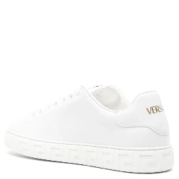Greca faux-leather sneakers