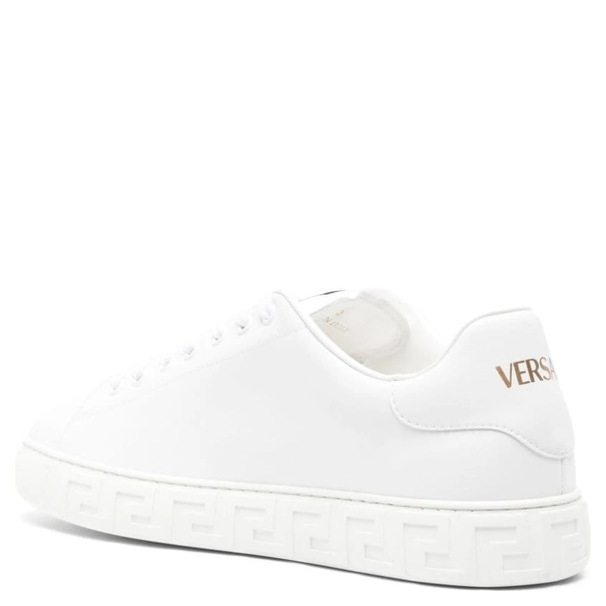 Greca faux-leather sneakers