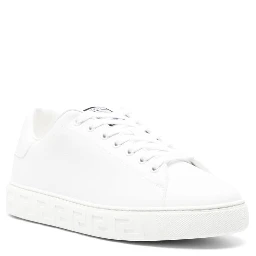 Greca faux-leather sneakers