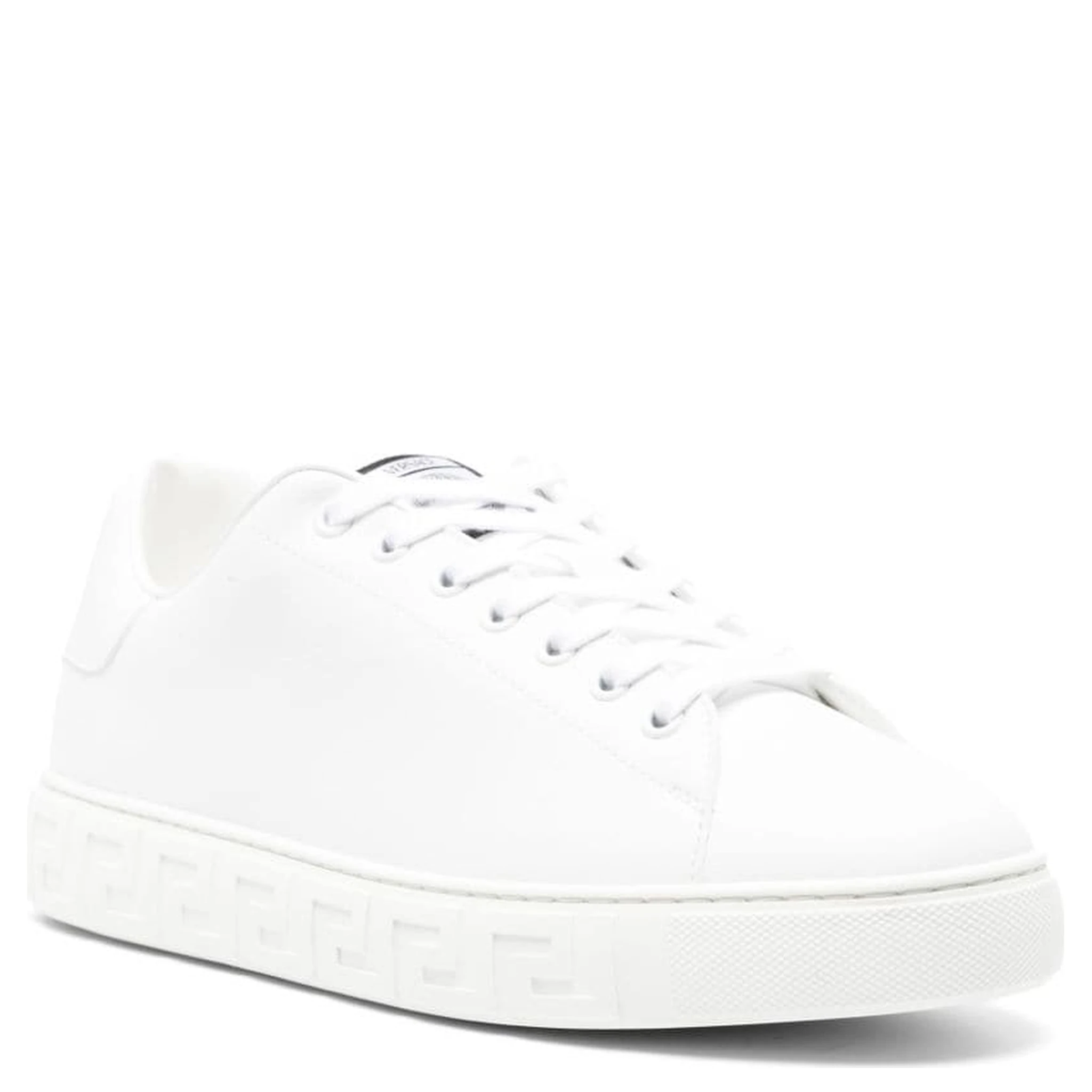 Greca faux-leather sneakers