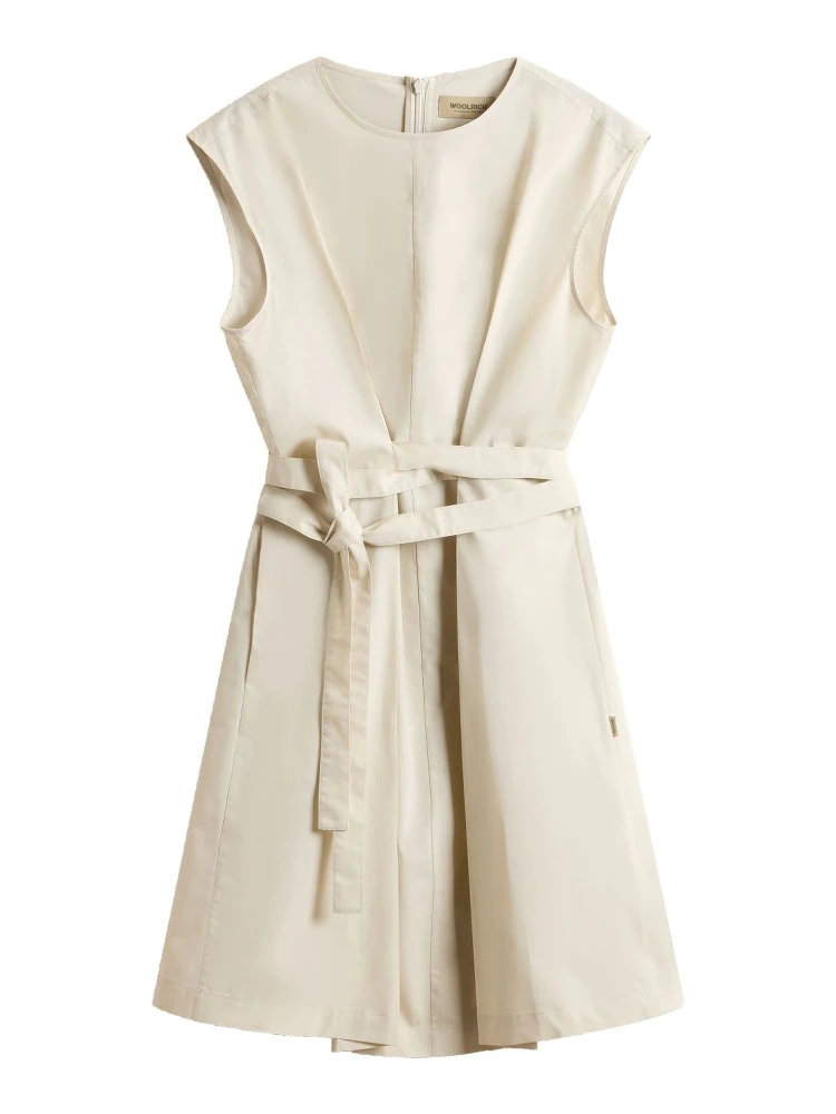 Woolrich poplin belted dress