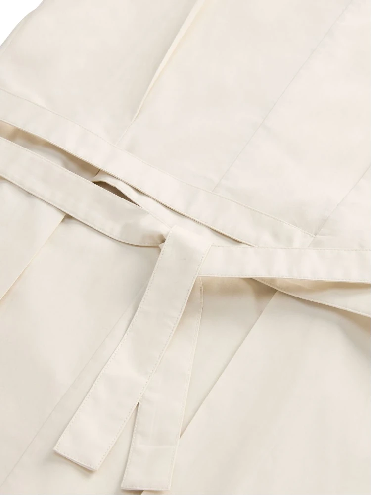 Woolrich poplin belted dress alternative