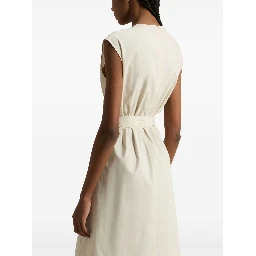 Woolrich poplin belted dress