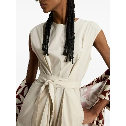 Woolrich poplin belted dress