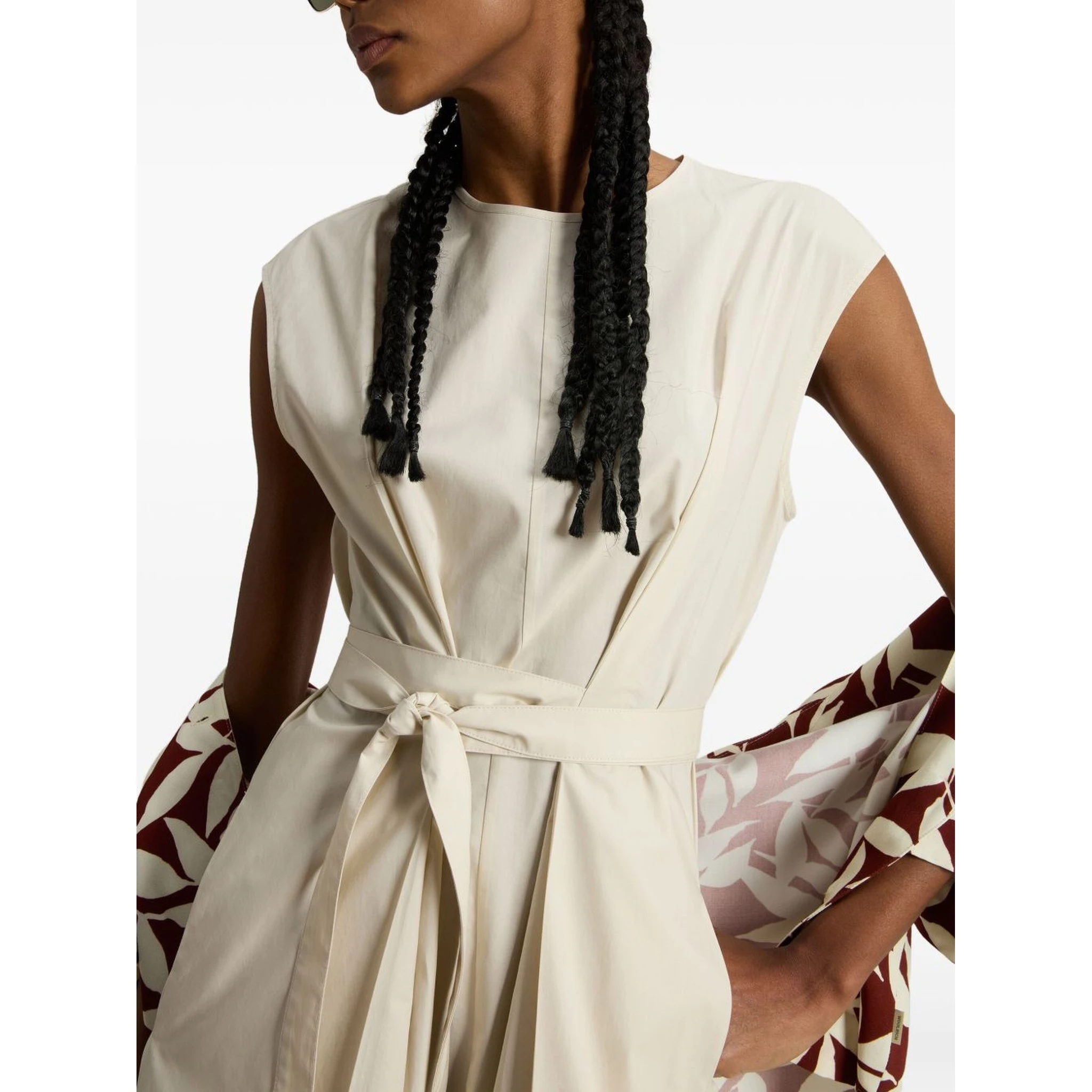 Woolrich poplin belted dress