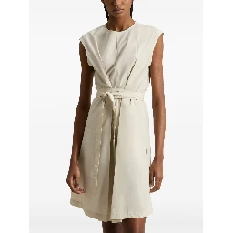 Woolrich poplin belted dress