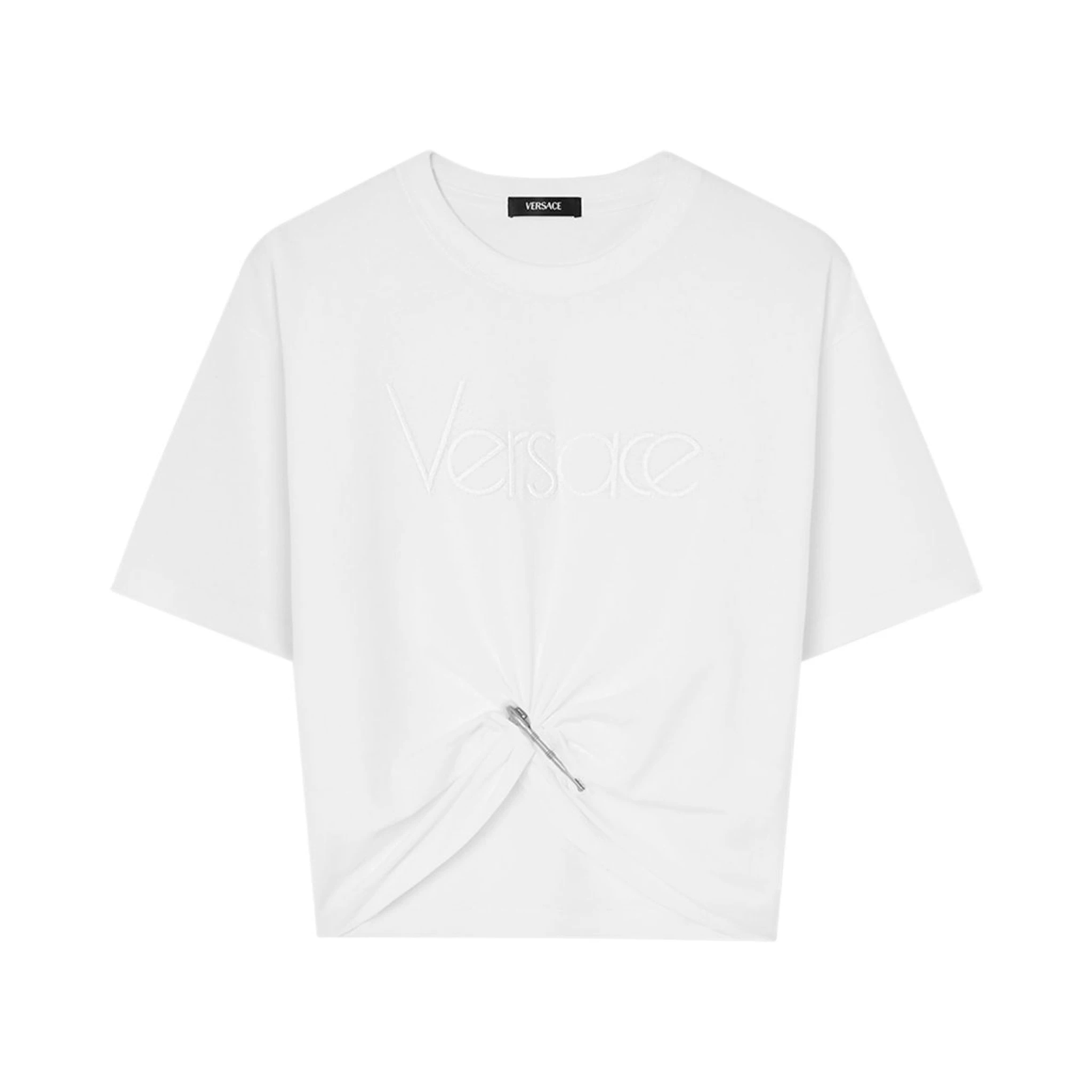 logo-embroidered T-shirt