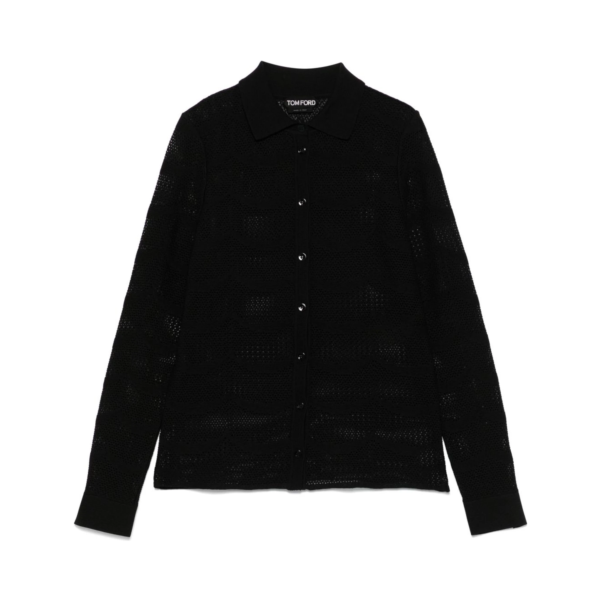 Silk And Cotton Shirt With Sheer Design In Multicolor