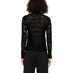 Silk And Cotton Shirt With Sheer Design In Multicolor