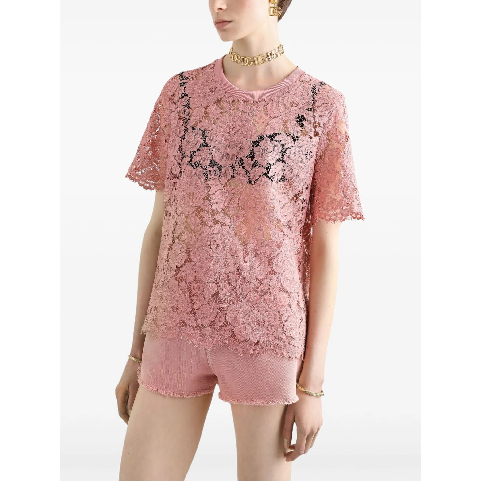 DNA floral lace top