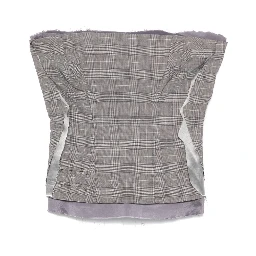 Wool Blend Corset In Grey