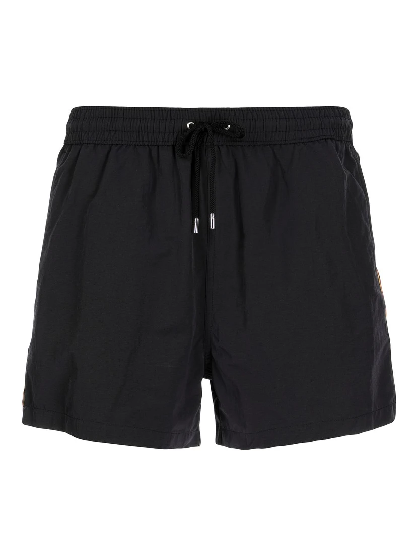 drawstring swim shorts