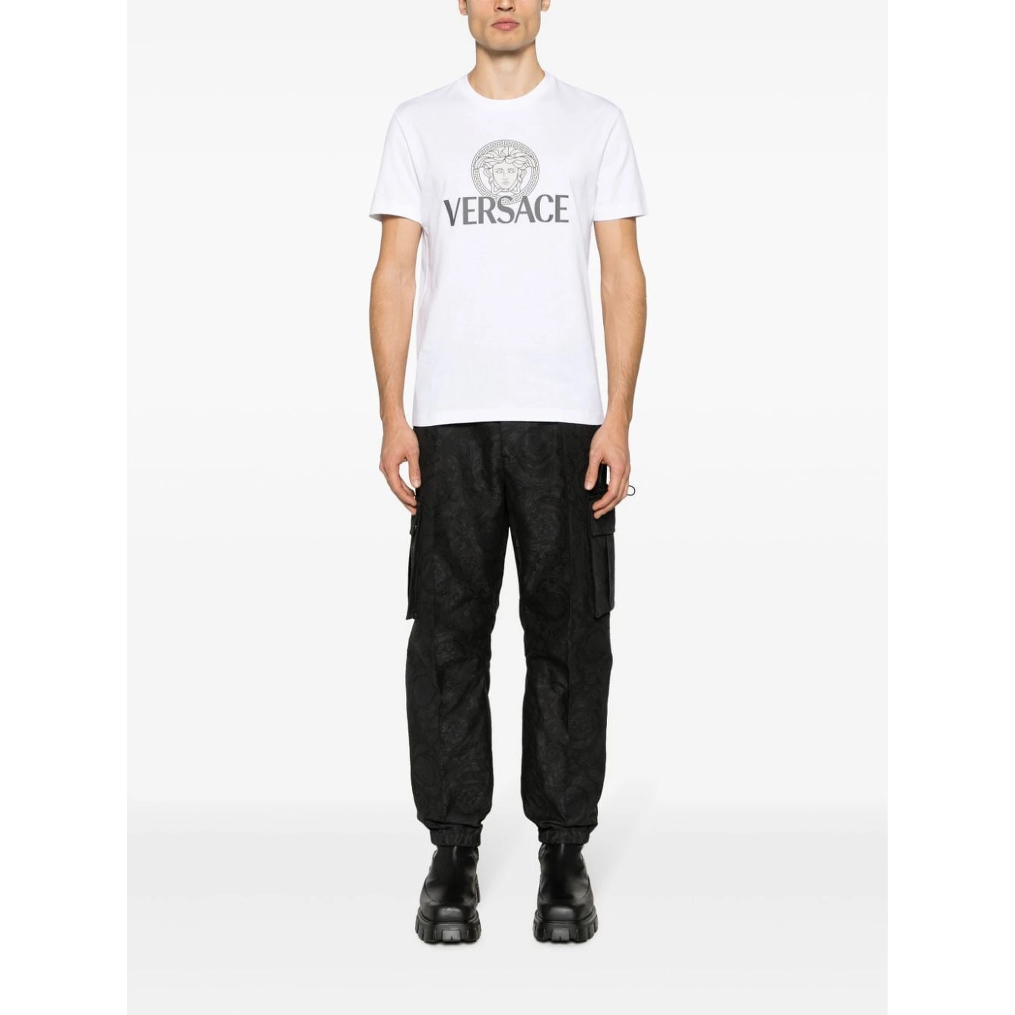 Versace T-shirts and Polos White