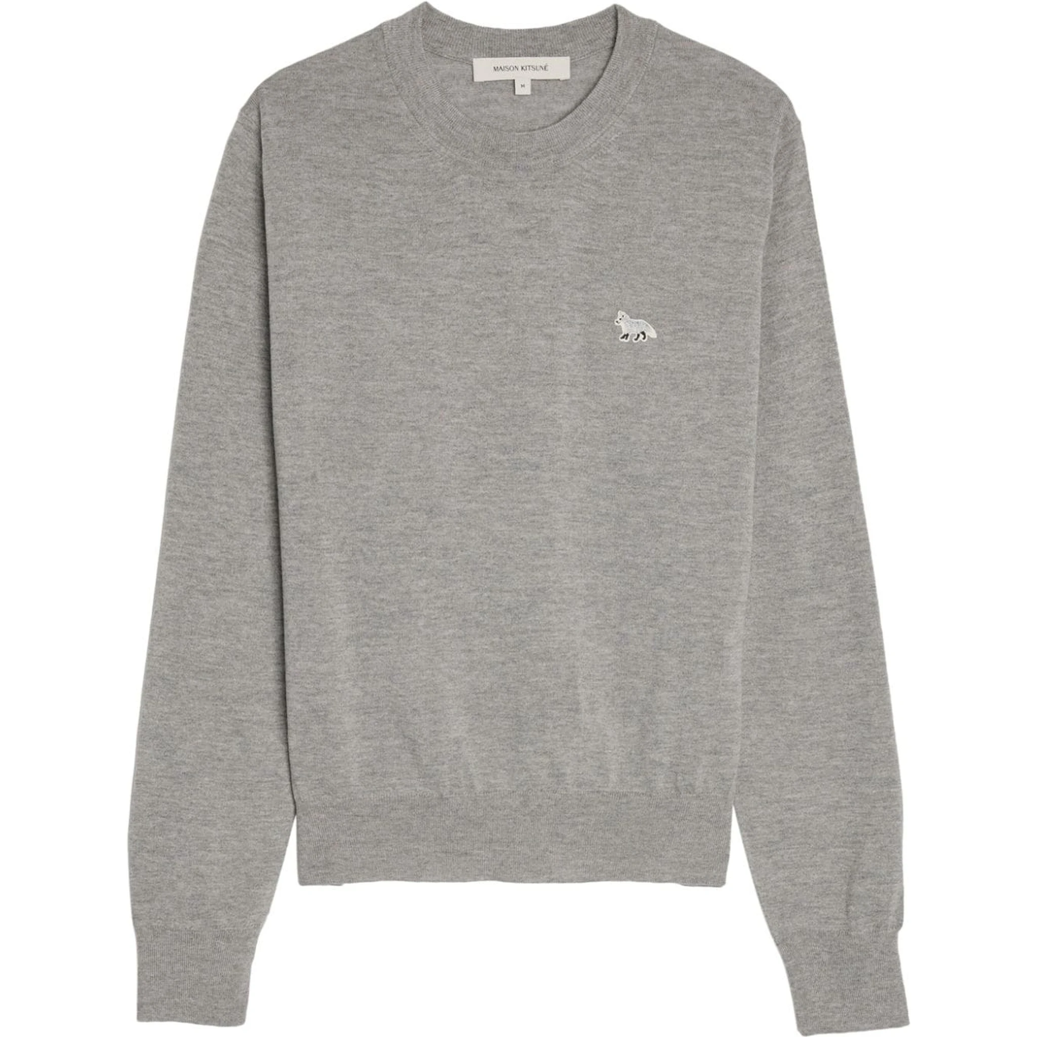 Baby Fox-patch wool sweatshirt