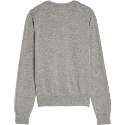 Baby Fox-patch wool sweatshirt