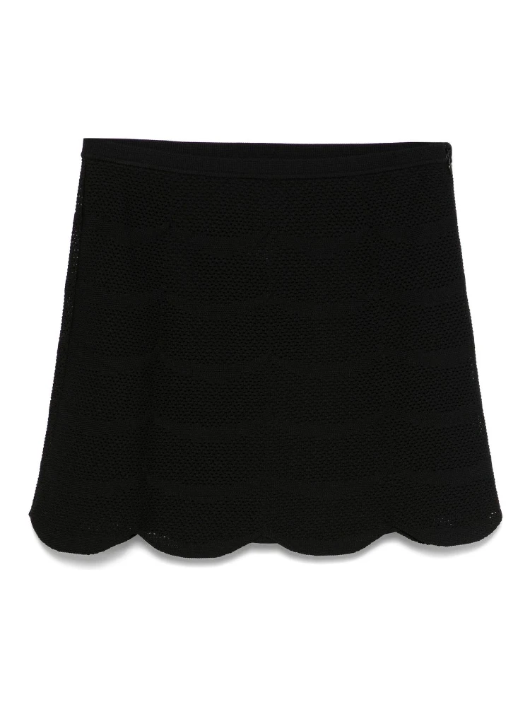 Silk And Cotton Mini Skirt