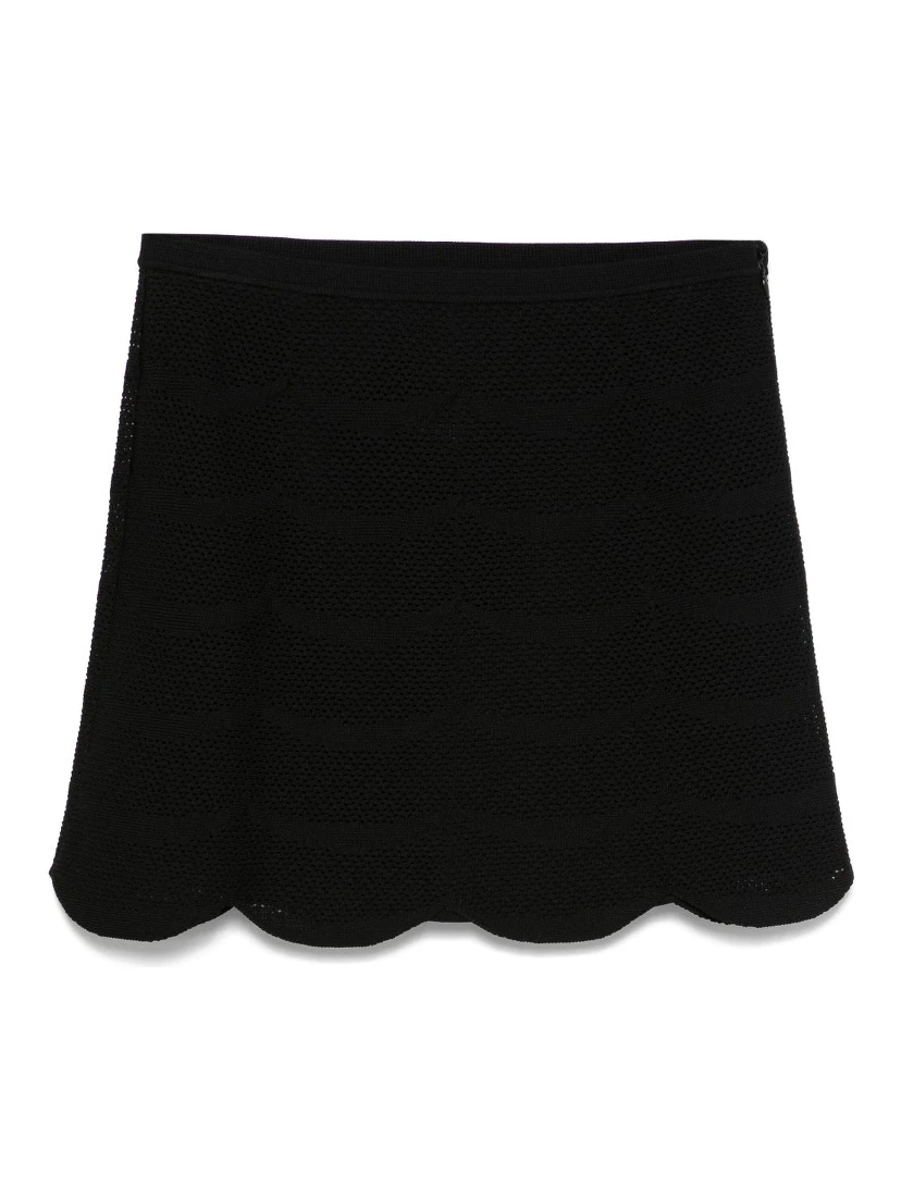 Silk And Cotton Mini Skirt