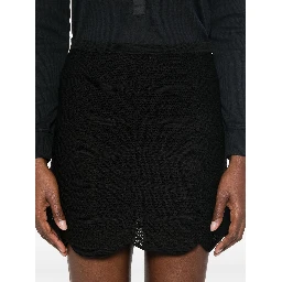 Silk And Cotton Mini Skirt