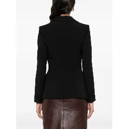 Double-breasted Jacket In Black