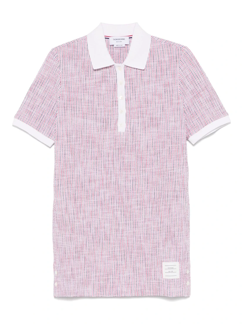 Rwb Tweed Polo Dress In Red/white/blue