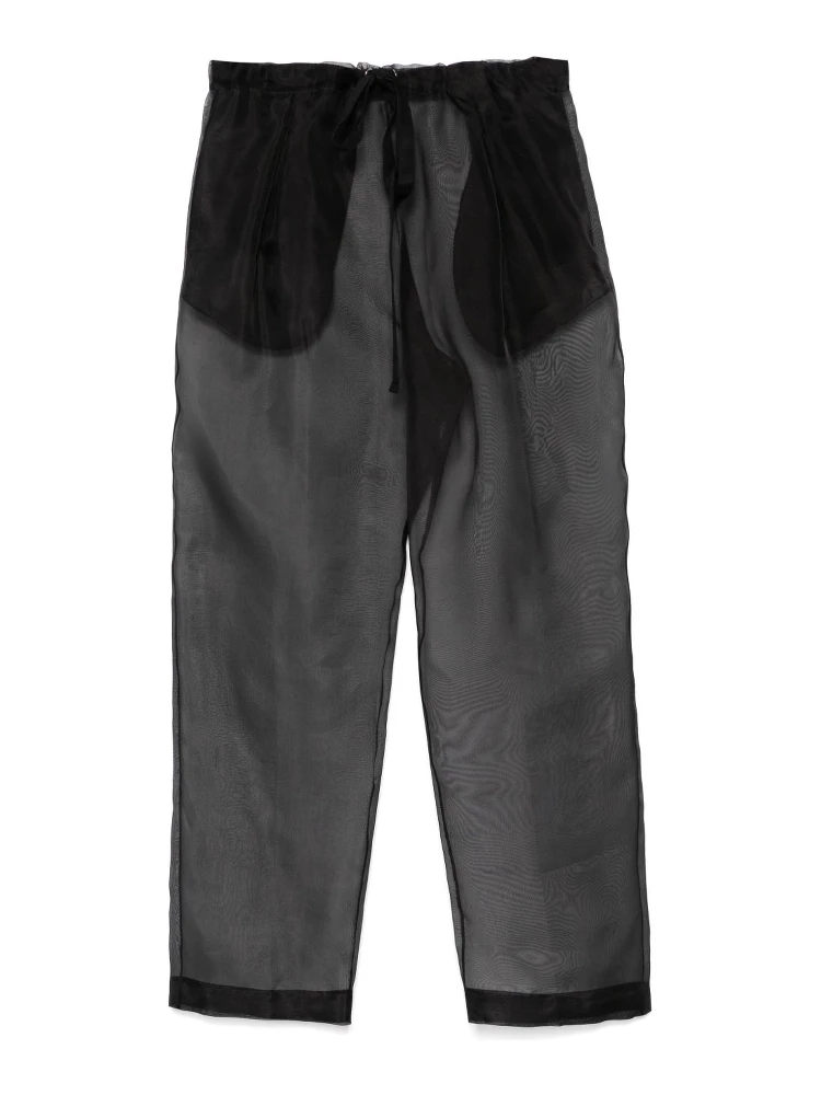 silk trousers