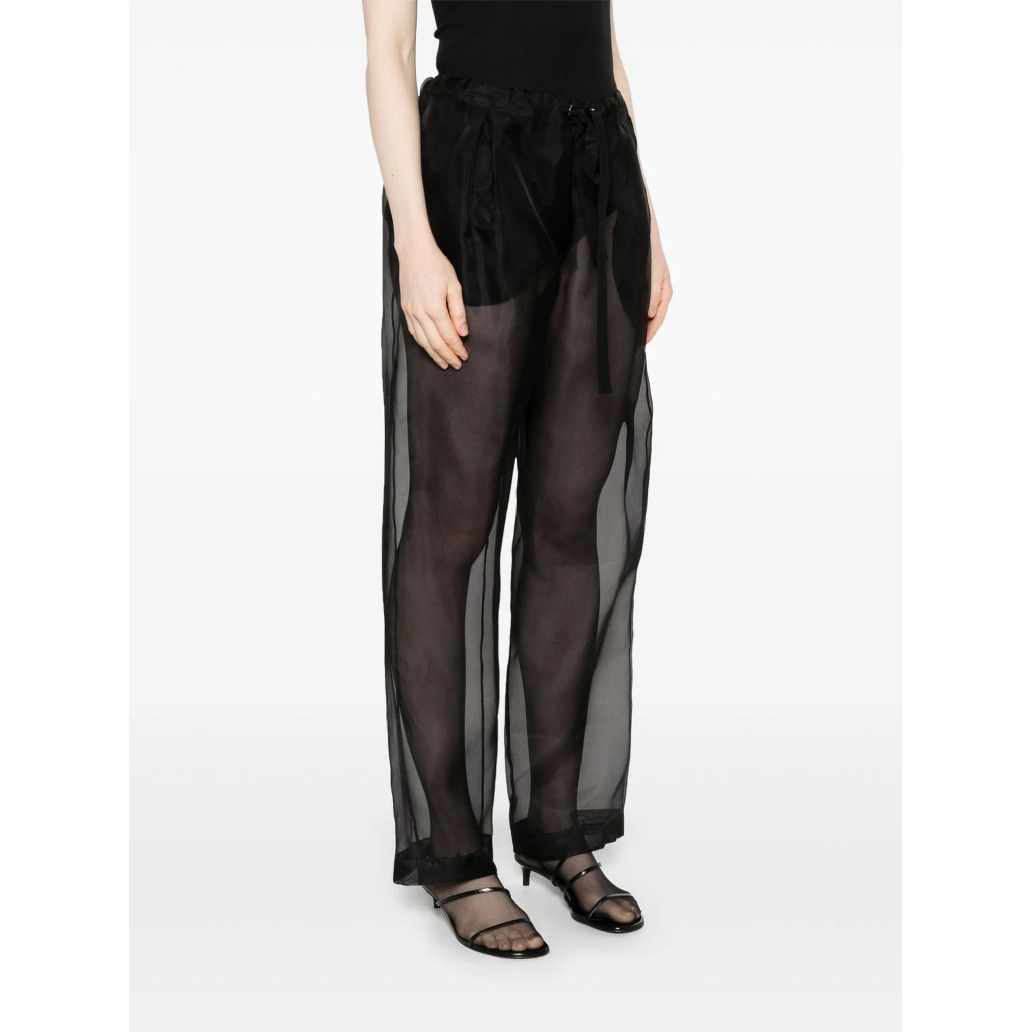 silk trousers