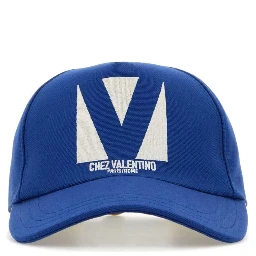 Electric Blue Cotton Baseball Cap