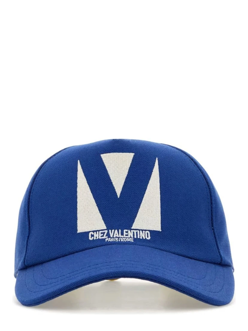 Electric Blue Cotton Baseball Cap